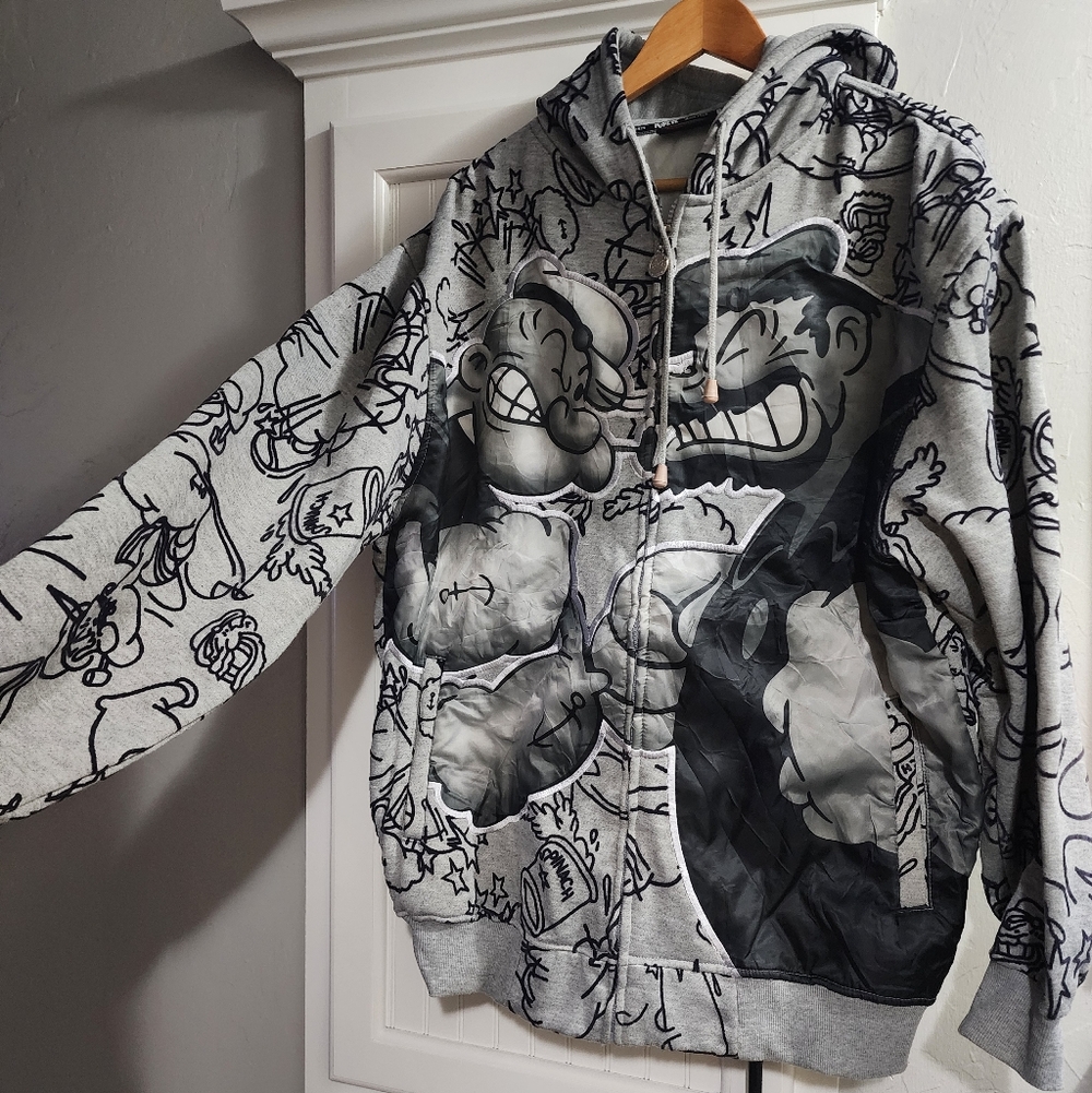 Graphic Gray Performance Jacket - image 1